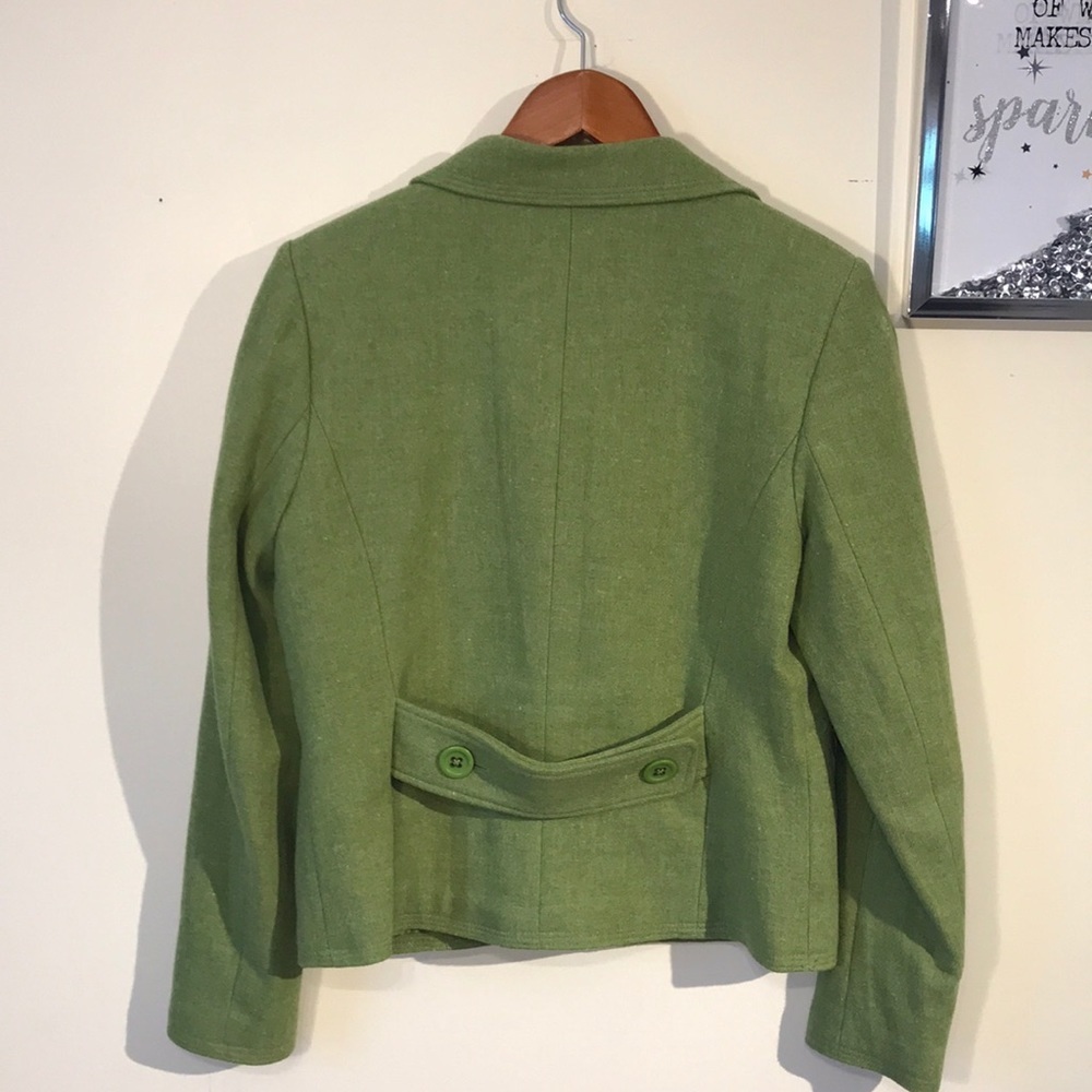 Kelly Green Wool Blazer - Picture 8 of 9